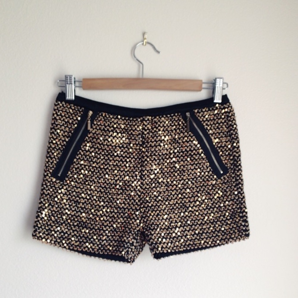 Sequin hot pants